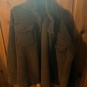 Cozy Brown Sherpa Jacket